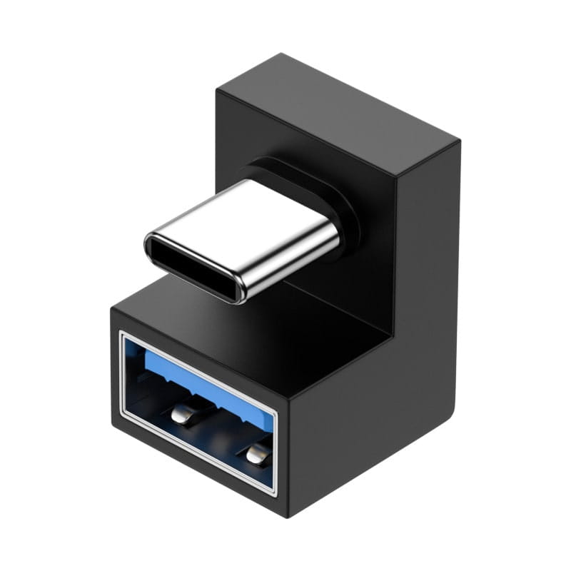 Adapter USB-C → USB 3.1 Kątowy - 180° - wygodne podłączanie kabli