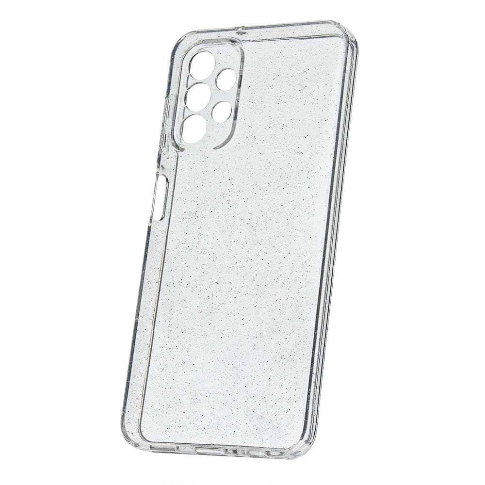 Silikonowe Etui Brokatowe Shine - Samsung A13 4G - Przezroczyste