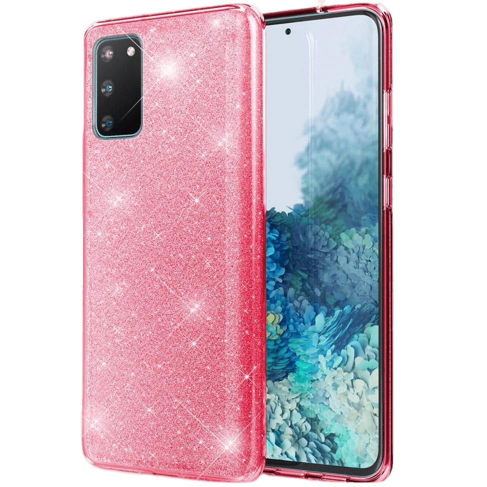 Etui Brokatowe Błyszczące - Samsung Galaxy S20 FE / S20 FE 5G - Różowy