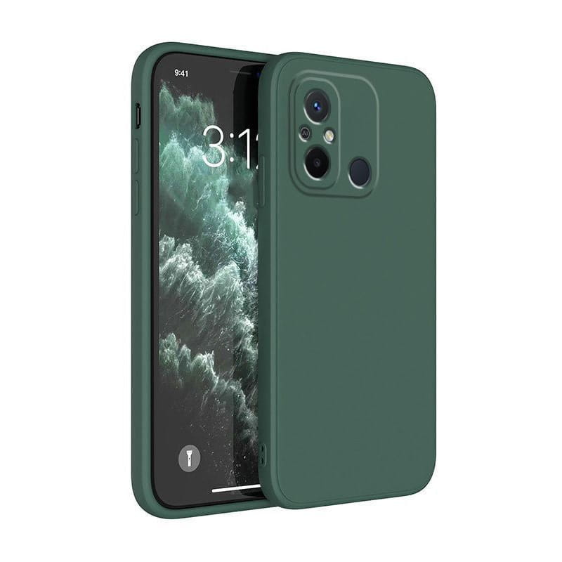 Etui Liquid Silicone - Xiaomi Redmi 12C - Ciemny Zielony