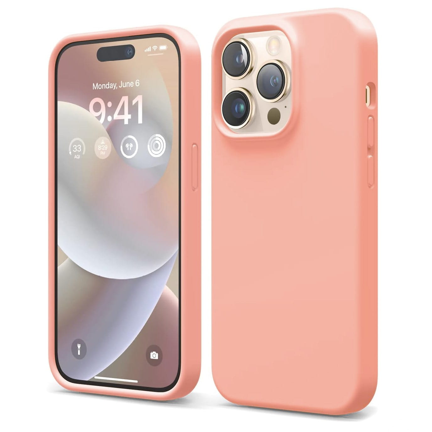 Etui Liquid Soft Silicone - Apple iPhone 15 Pro, różowy