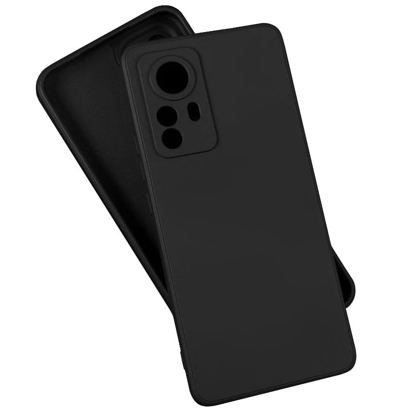 Etui Liquid Soft Silicone - Xiaomi 12 Pro - Czarny