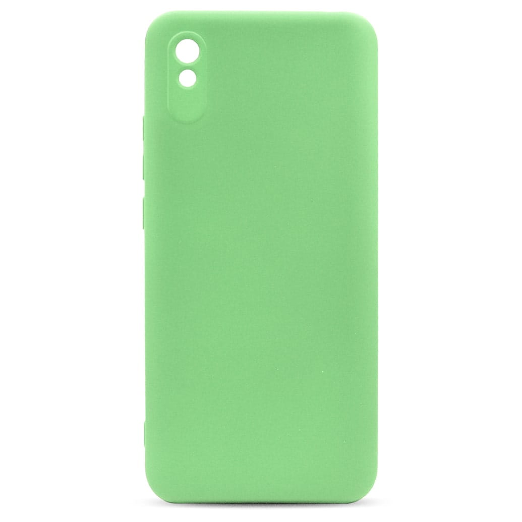Etui Liquid Soft Silicone - Xiaomi Redmi 9A - Miętowy Zielony