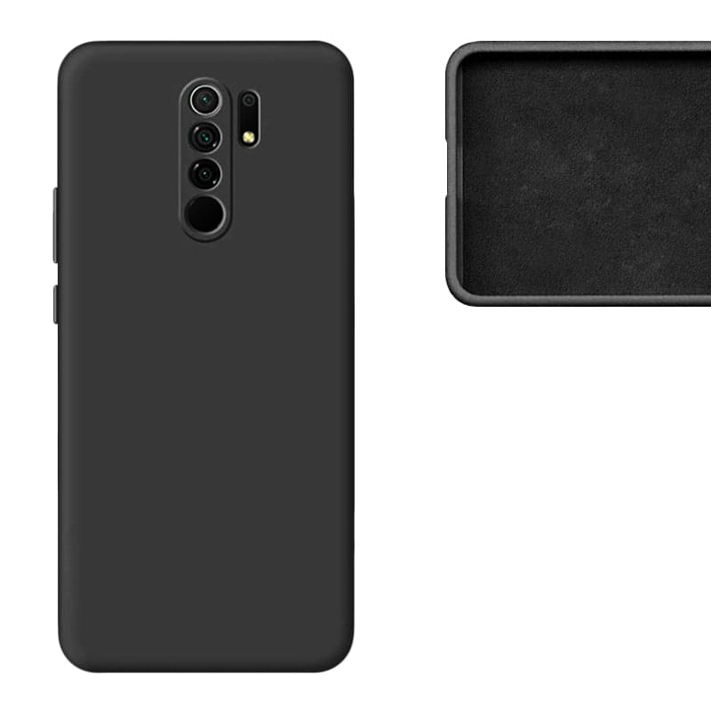 Etui Liquid Soft Silicone - Xiaomi Redmi Note 8 Pro - Czarny
