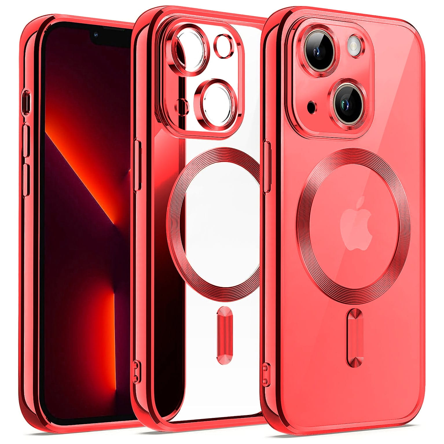 Etui Silikonowe Magsafe Camera Protect do Iphone - iPhone X / XS - Czerwone