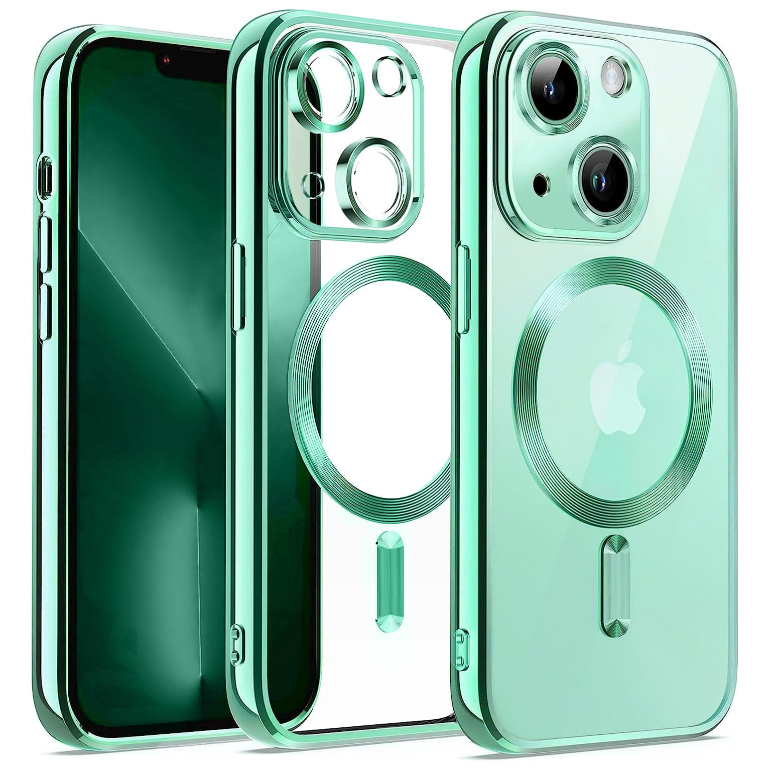 Etui Silikonowe Magsafe Camera Protect do iPhone - iPhone 14 - Zielony