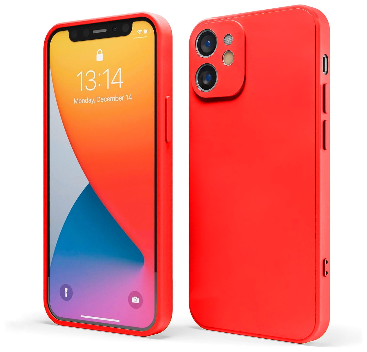 Etui Liquid Soft Silicone - Apple iPhone 12 Mini - Czerwone