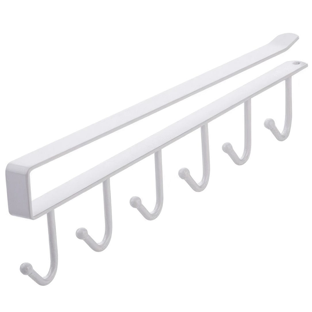 Wieszak Stalowy Uchwyt Haki Haczyki Na Meble - Biały