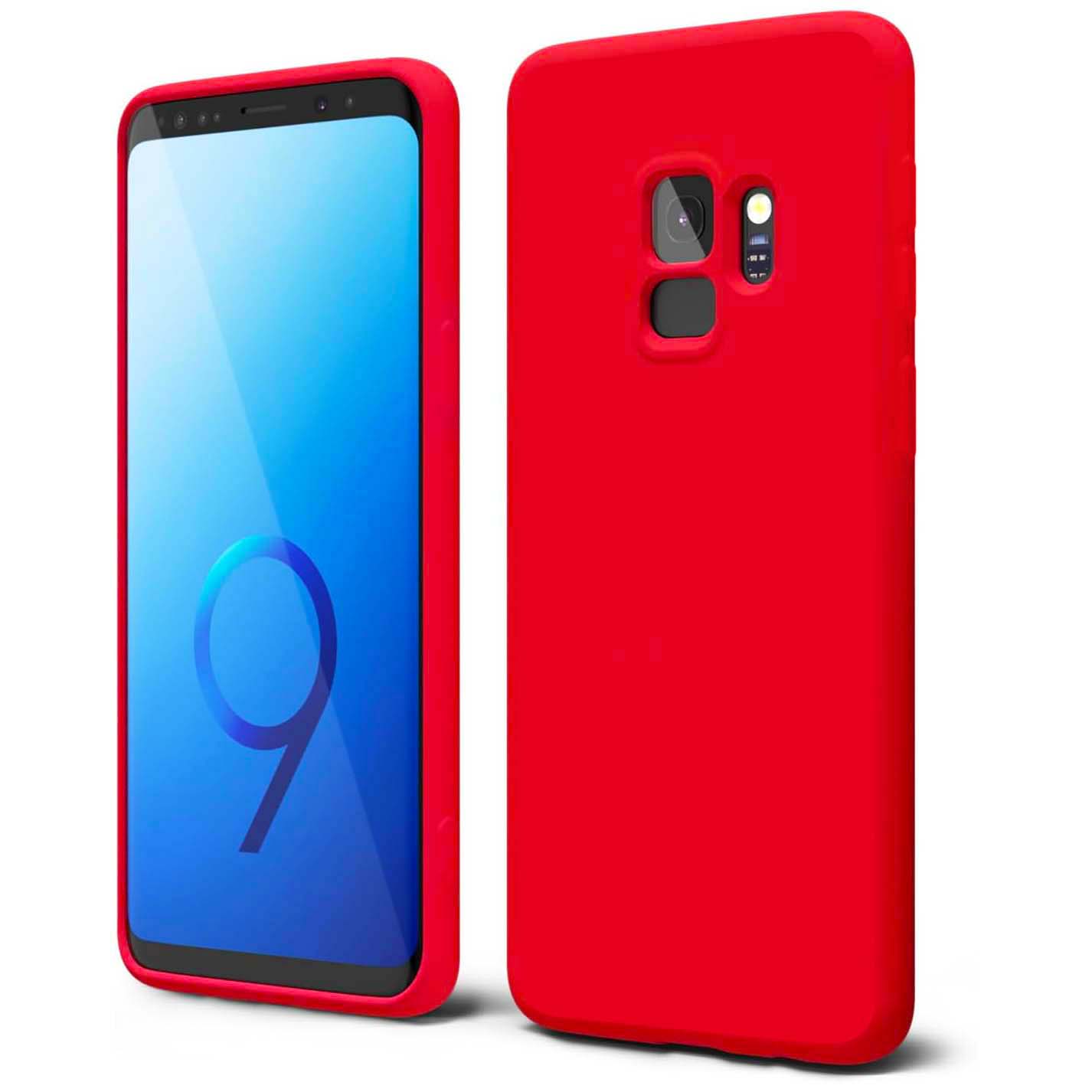 Etui Liquid Soft Silicone - Samsung Galaxy S9 - Czerwony