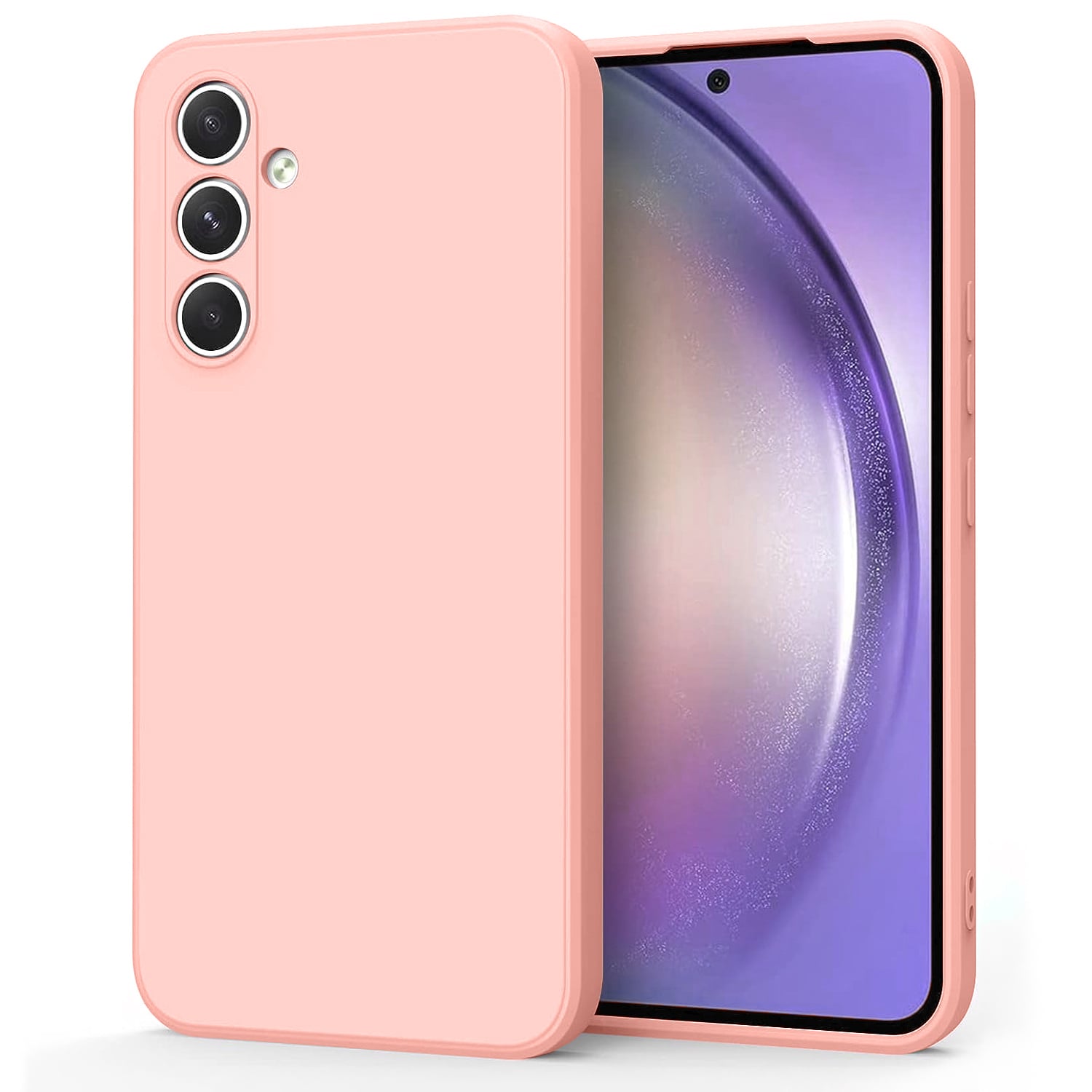 Etui Liquid Soft Silicone - Samsung Galaxy A54 5G - Różowy