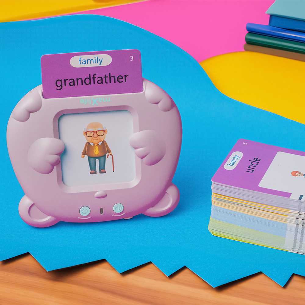 INTERAKTYWNE URZĄDZENIE DO NAUKI ANGIELSKIEGO DLA DZIECI MAXLIFE RÓŻOWE Marka Maxlife