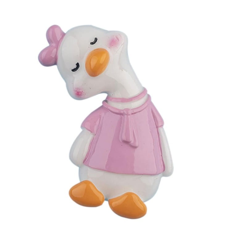 Porcelanowy Magnes Na Lodówkę Gąska Róza