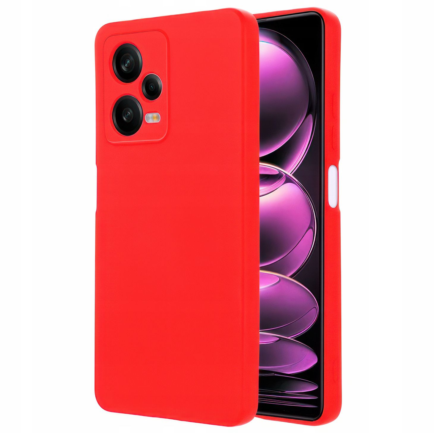 Etui Liquid Soft Silicone Redmi Note 12 Pro 5G Czerwone