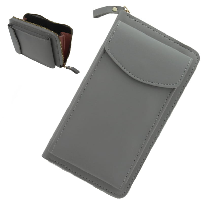 Torebka z Etui Na Telefon - Kolor Szary