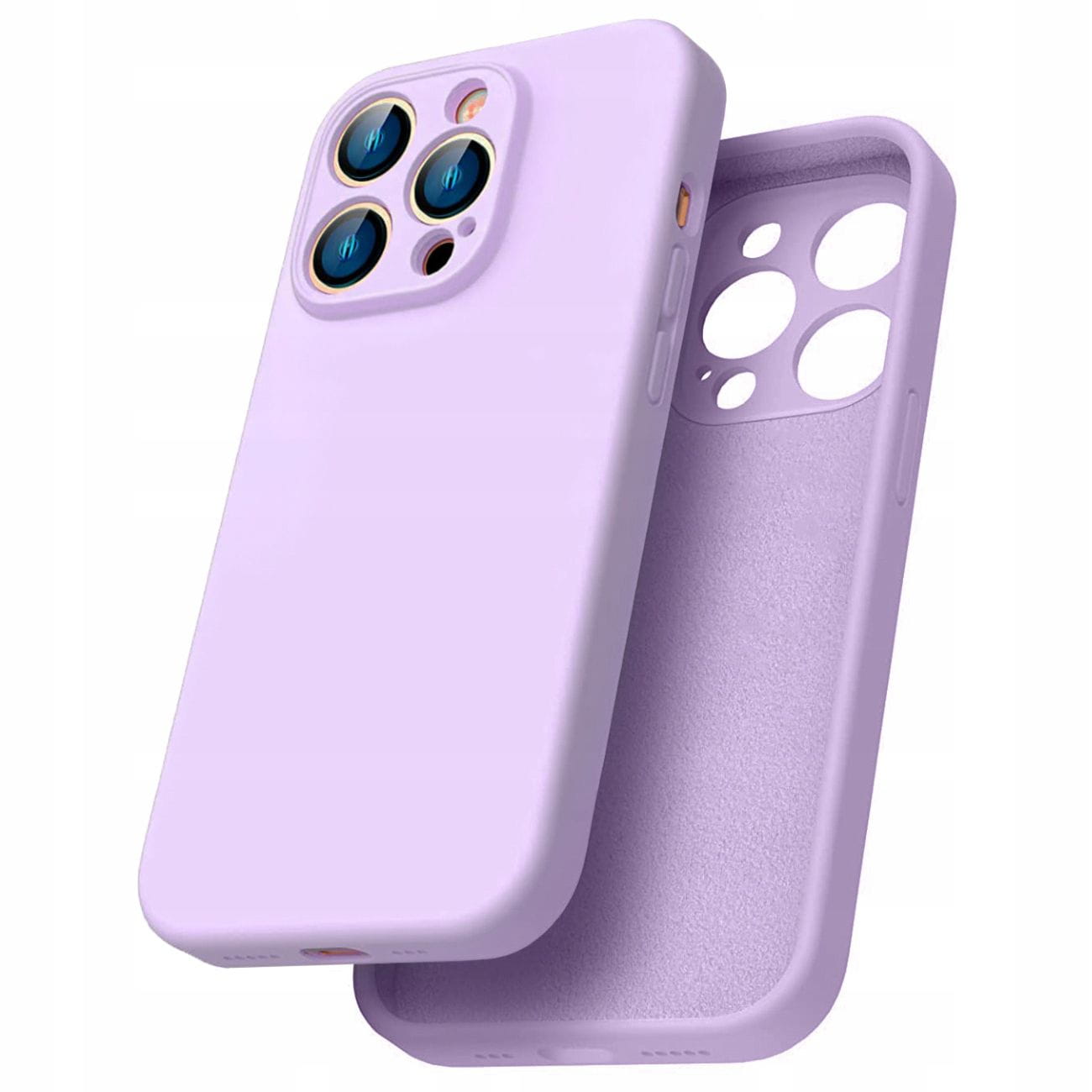 Etui Liquid Silicon Do Apple iPhone 15 Pro - lawendowa ochrona i miękkość