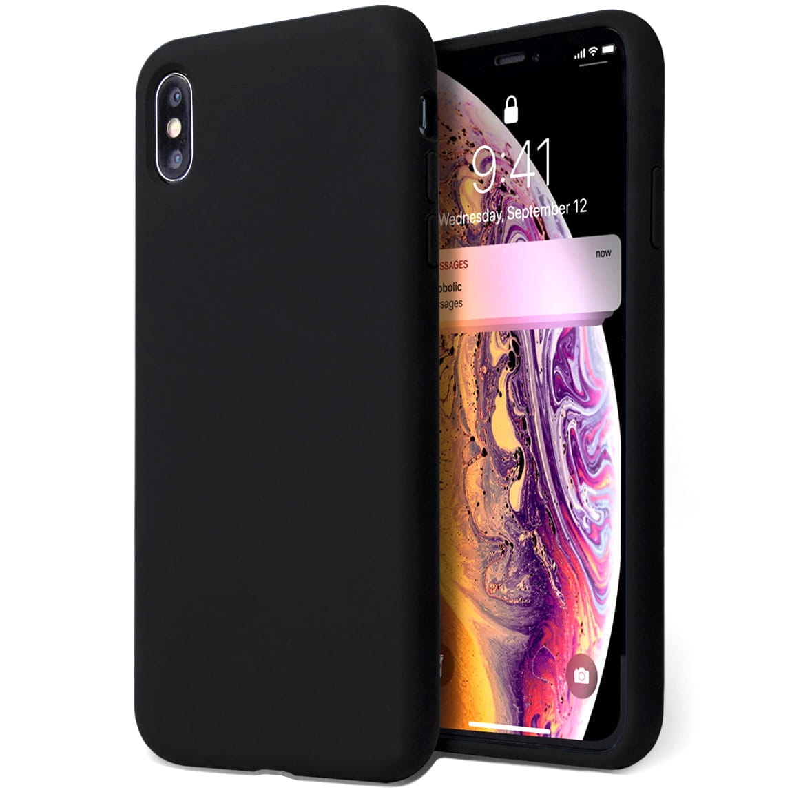 Etui Silikon Kolor - Apple iPhone 13 - Czarny 