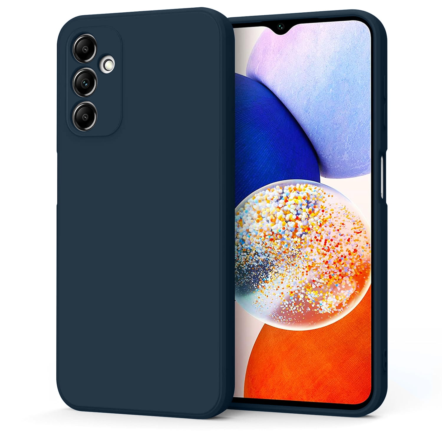 Etui Case Liquid Silicon Do Samsung Galaxy A14 4G / 5G - Kolor Niebieski