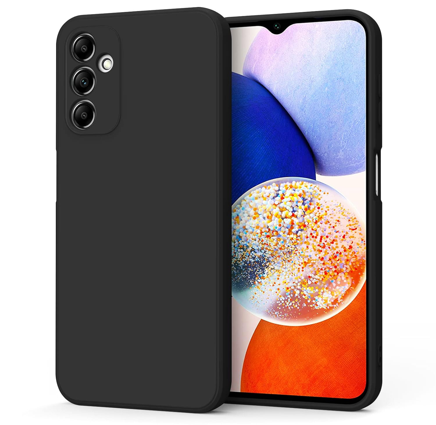 Etui Liquid Silicon Do Samsung Galaxy A14 4G / 5G - Kolor Czarny