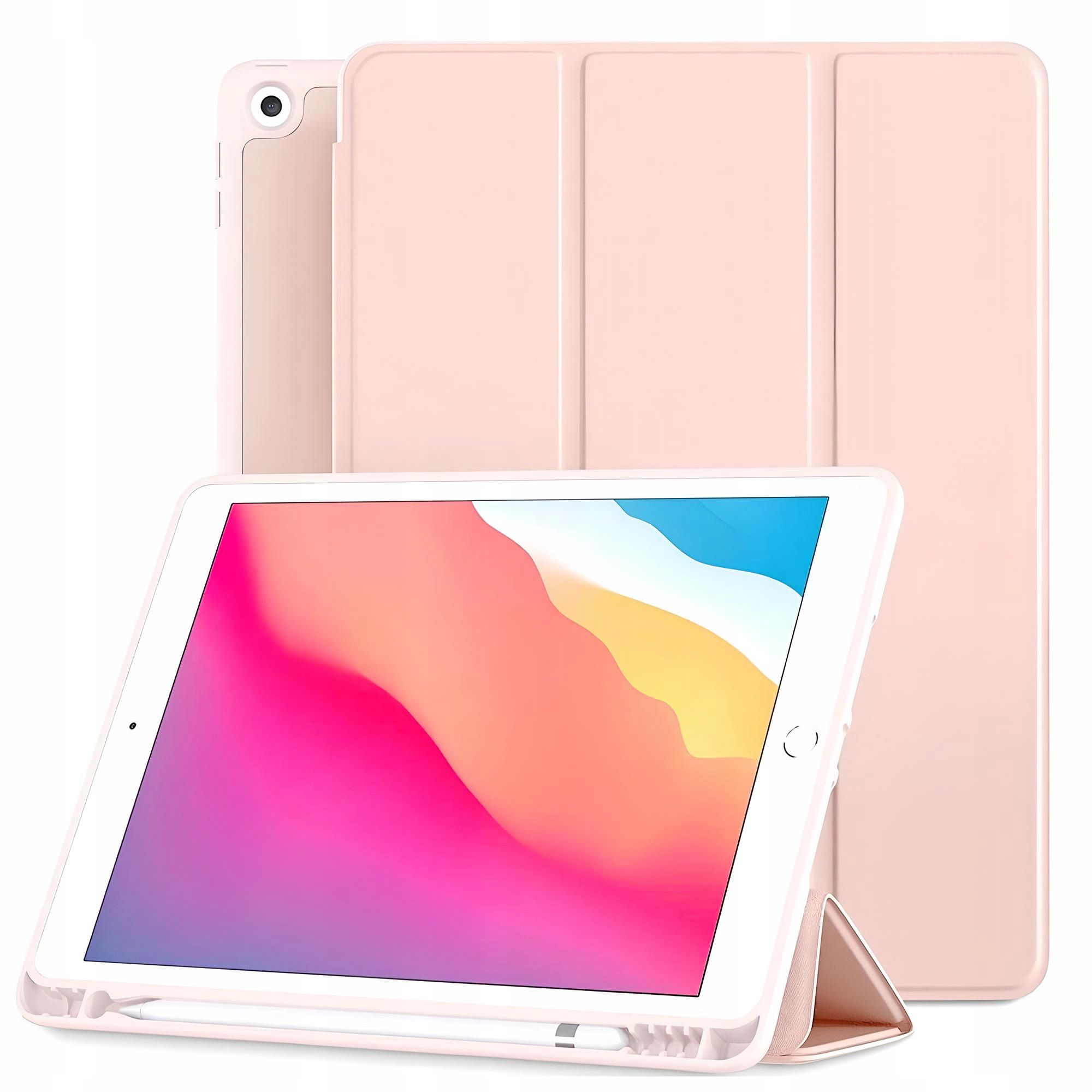 Etui do Apple iPad 10.2 / 10.5 z Miejscem na Rysik - Kolor Różowy