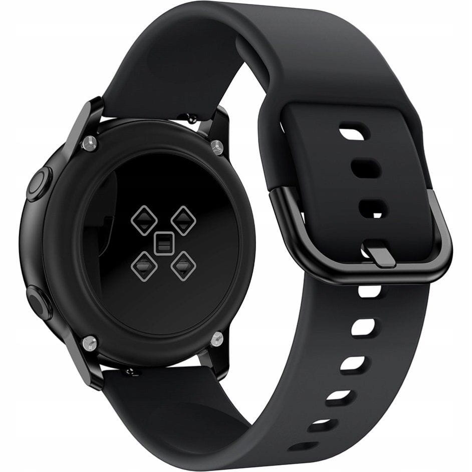 Pasek Opaska Silikon Do Zegarka Smartwatch 20 MM Czarny
