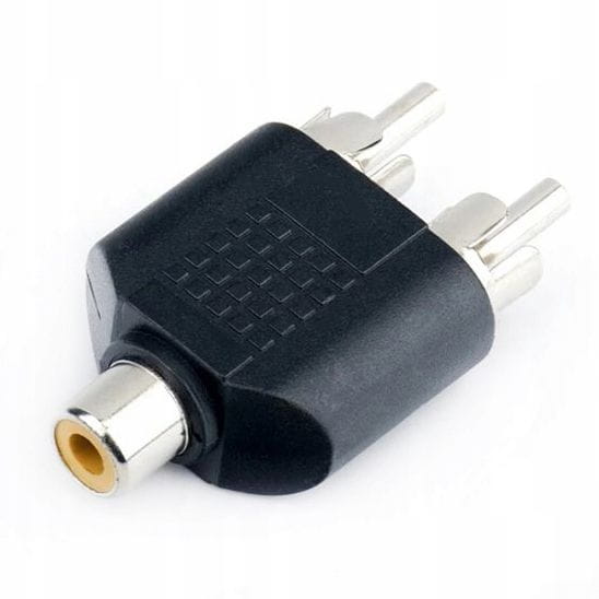 Przejściówka Splitter Cinch Do 2x Cinch Rca Męski — rozdzielenie sygnału