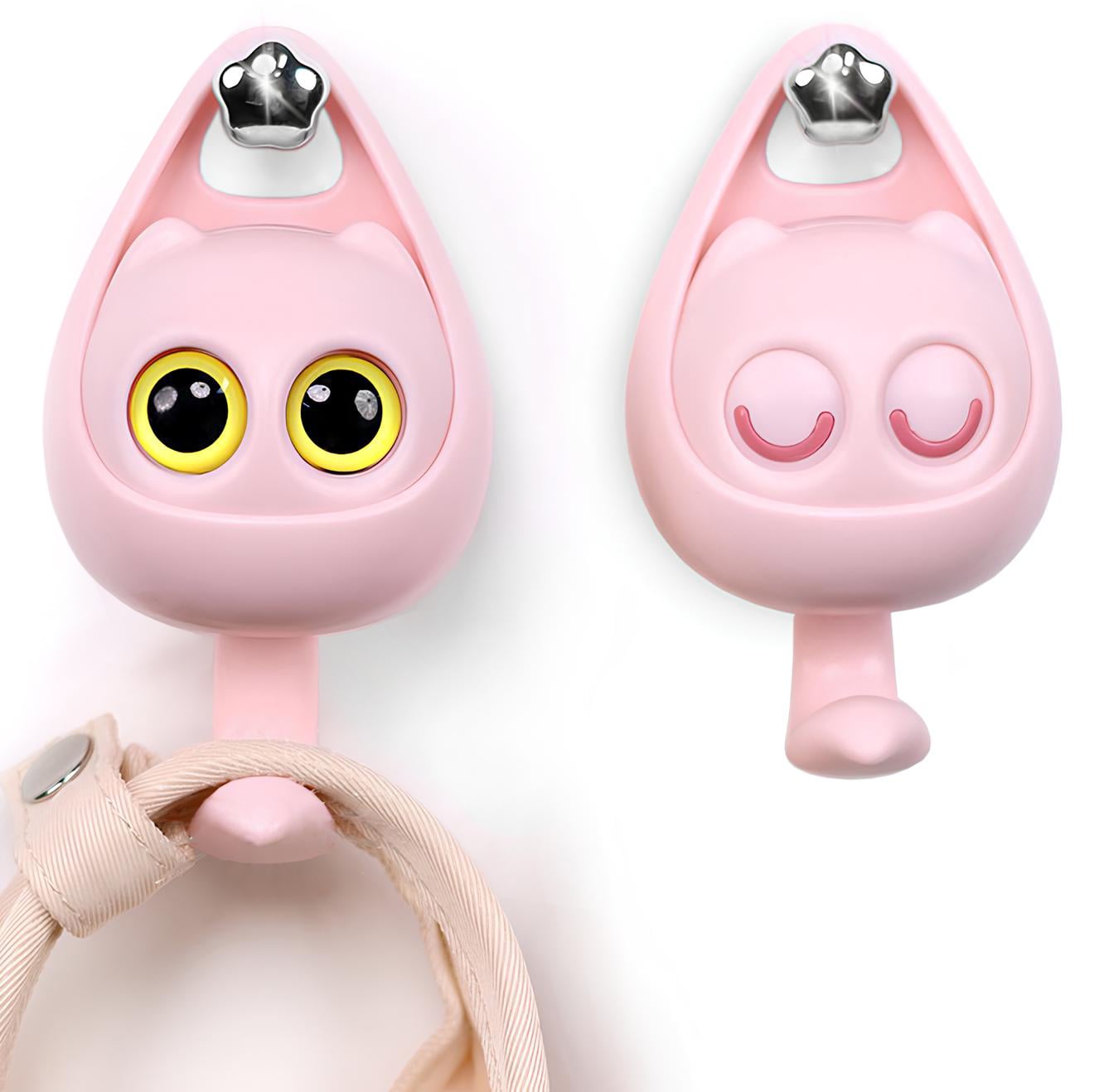 Wielofunkcyjny Dekoracyjny Wieszak Na Ubrania Klucze Dla Dzieci Różowy