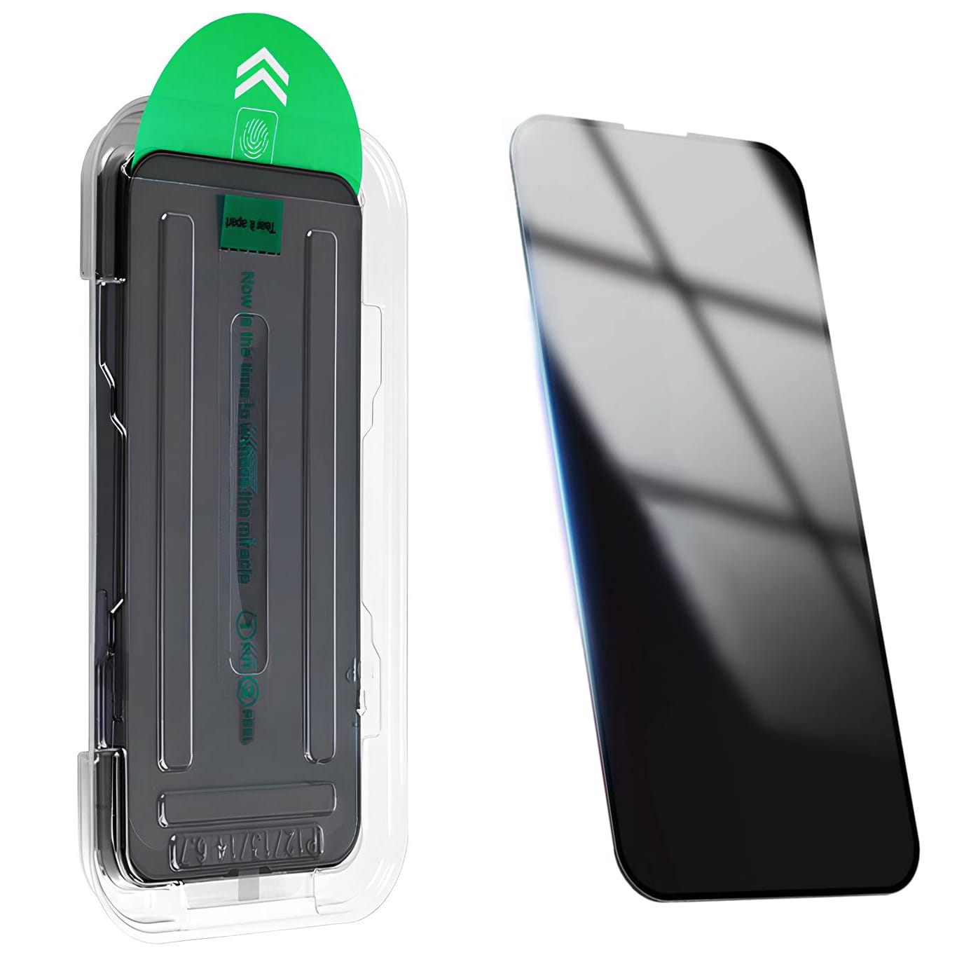 Szkło Hartowane Anti Spy + Ramka Montażowa Do iPhone 13 Pro