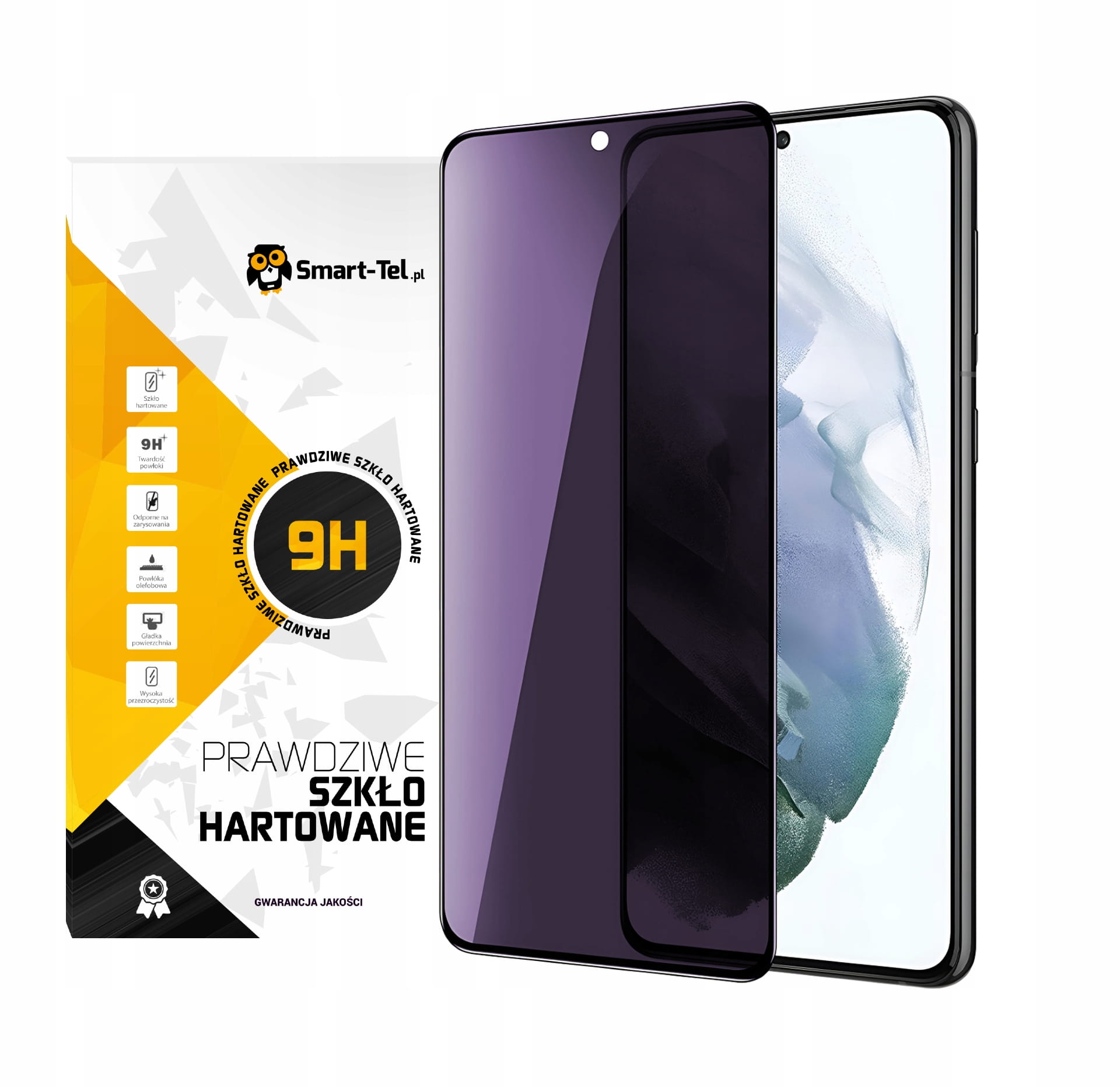 Szkło Prywatyzujące (Anti Spy) z Filtrem Światła Niebieskiego (Anti Blue) do Samsung Galaxy A52