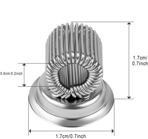 UCHWYT NA DŁUGOPIS NAKLEJANY UNIWERSALNY METALOWY ORGANIZER SREBRNY Waga produktu z opakowaniem jednostkowym 0.1 kg