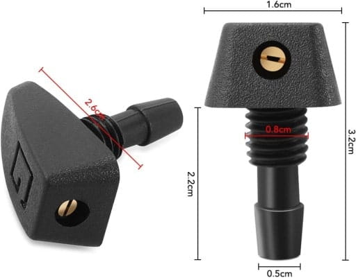 UNIWERSALNE DYSZE SPRYSKIWACZY SZYBY PRZÓD MGŁOWE 2 SZTUKI Producent części Inny