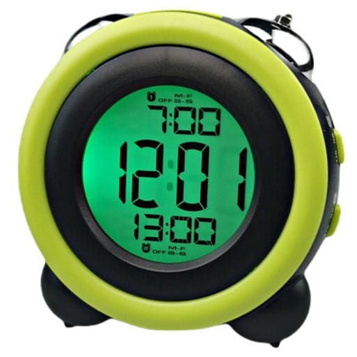 Budzik / Zegarek LCD dla Dzieci — 2 alarmy i tradycyjny dzwonek