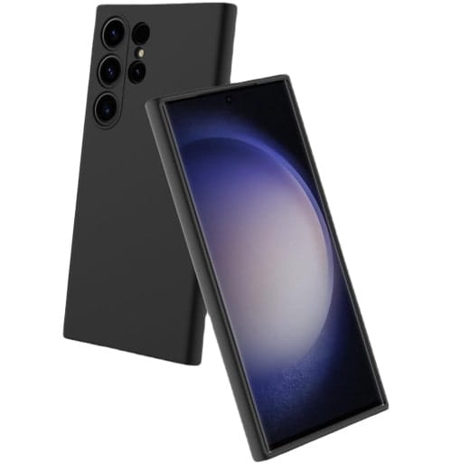 OBUDOWA ETUI LIQUID CASE SILIKONOWY do SAMSUNG GALAXY S24 ULTRA CZARNY