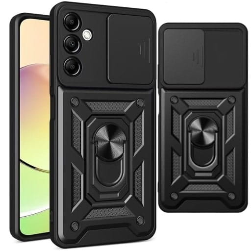 Etui Pancerne Slide Case - Samsung Galaxy S23 FE 5G - Czarny
