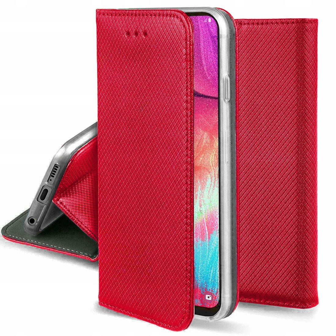 Flip Cover - Magnetyczne Etui Książkowe - Samsung Galaxy S24 Czerwone