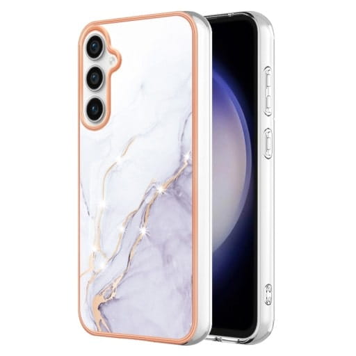 Etui Marmurowe Marble Case do Samsung Galaxy S23+ - Rose Gold
