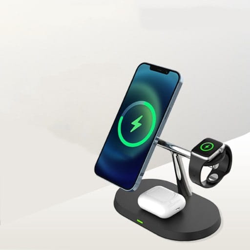 ŁADOWARKA INDUKCYJNA STAND 3W1 DO IPHONE APPLE WATCH AIRPODS CZARNA Kod producenta 5903802285826