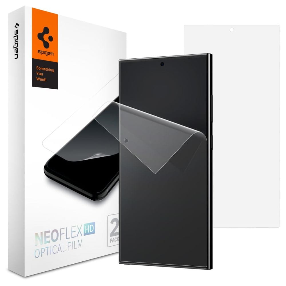 Folia Spigen Neo Flex Samsung Galaxy S24 Ultra Clear [2 Pack]