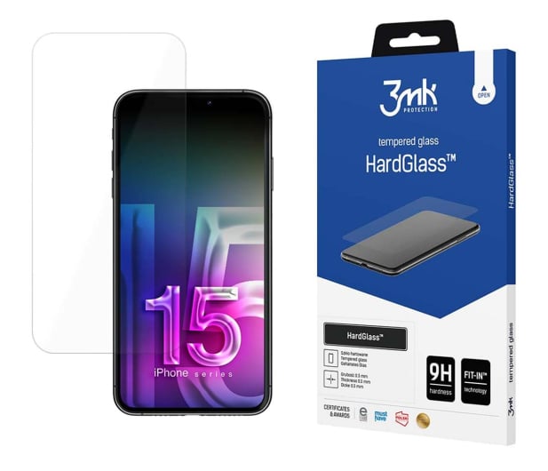 Szkło Hartowane 3mk Hardglass Apple iPhone 15 — dyskretna ochrona ekranu