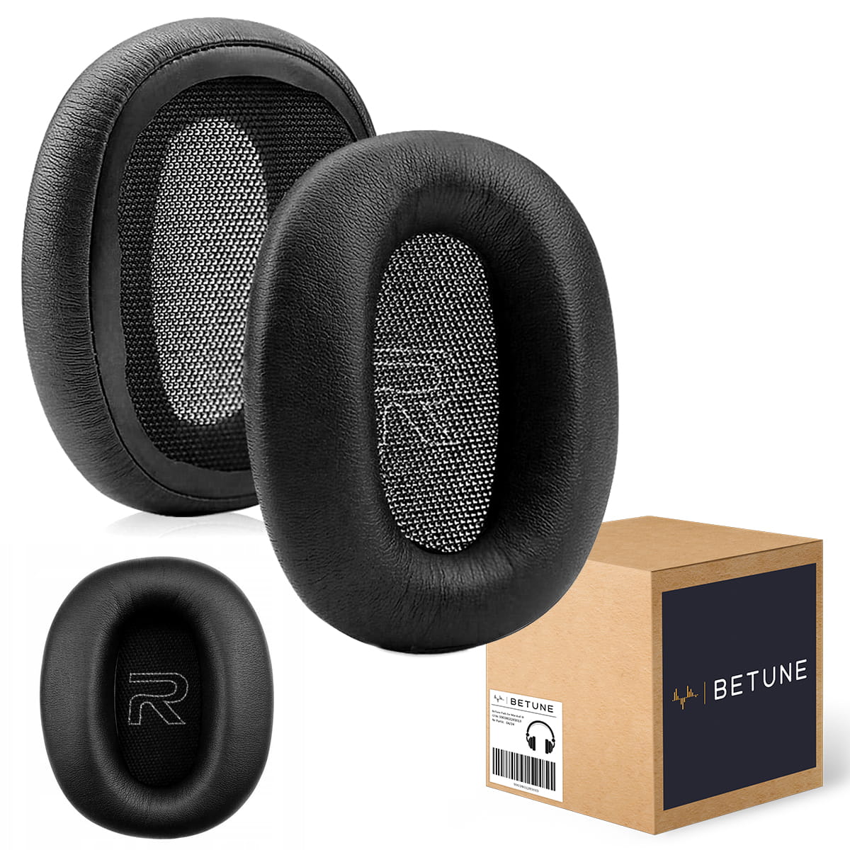 BETUNE® - Gąbki do Słuchawek - EDIFIER W808BT W820BT - Czarne