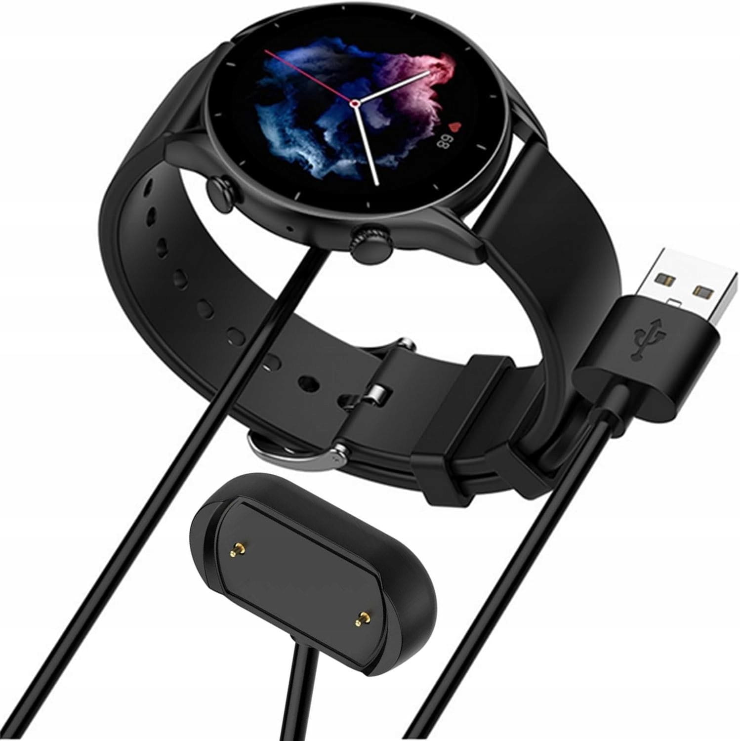 Ładowarka do Amazfit GTR 3 / Pro / GTS 3 / GTR 4 - kabel 1 m