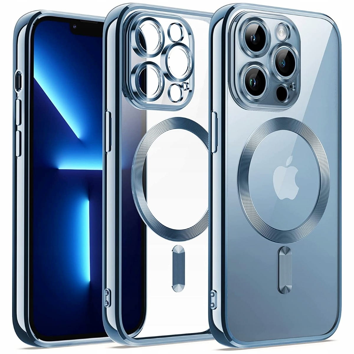 Etui Silikonowe do Magsafe - Niebieskie - iPhone 15 Pro Max - ochrona i MagSafe