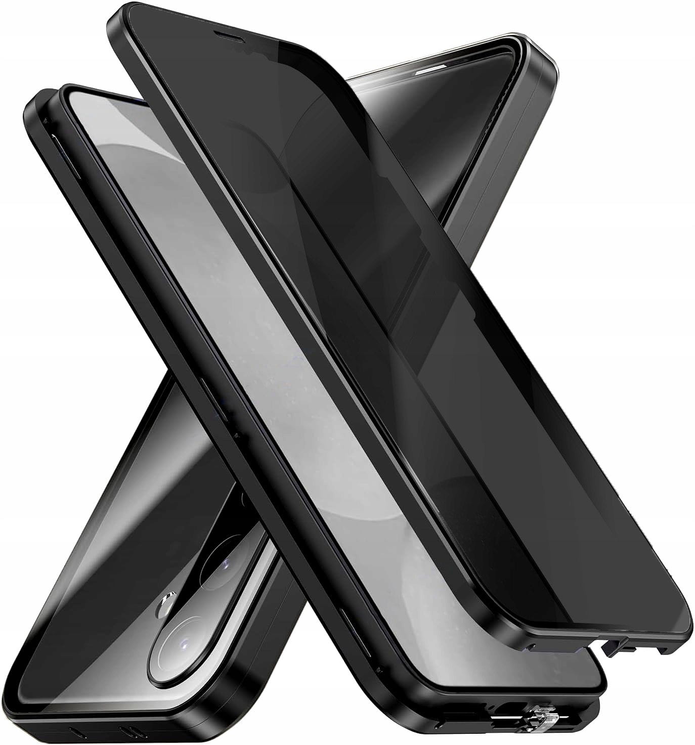 Etui Prywatyzujące Dual Magneto - Samsung Galaxy S23 FE - Czarne