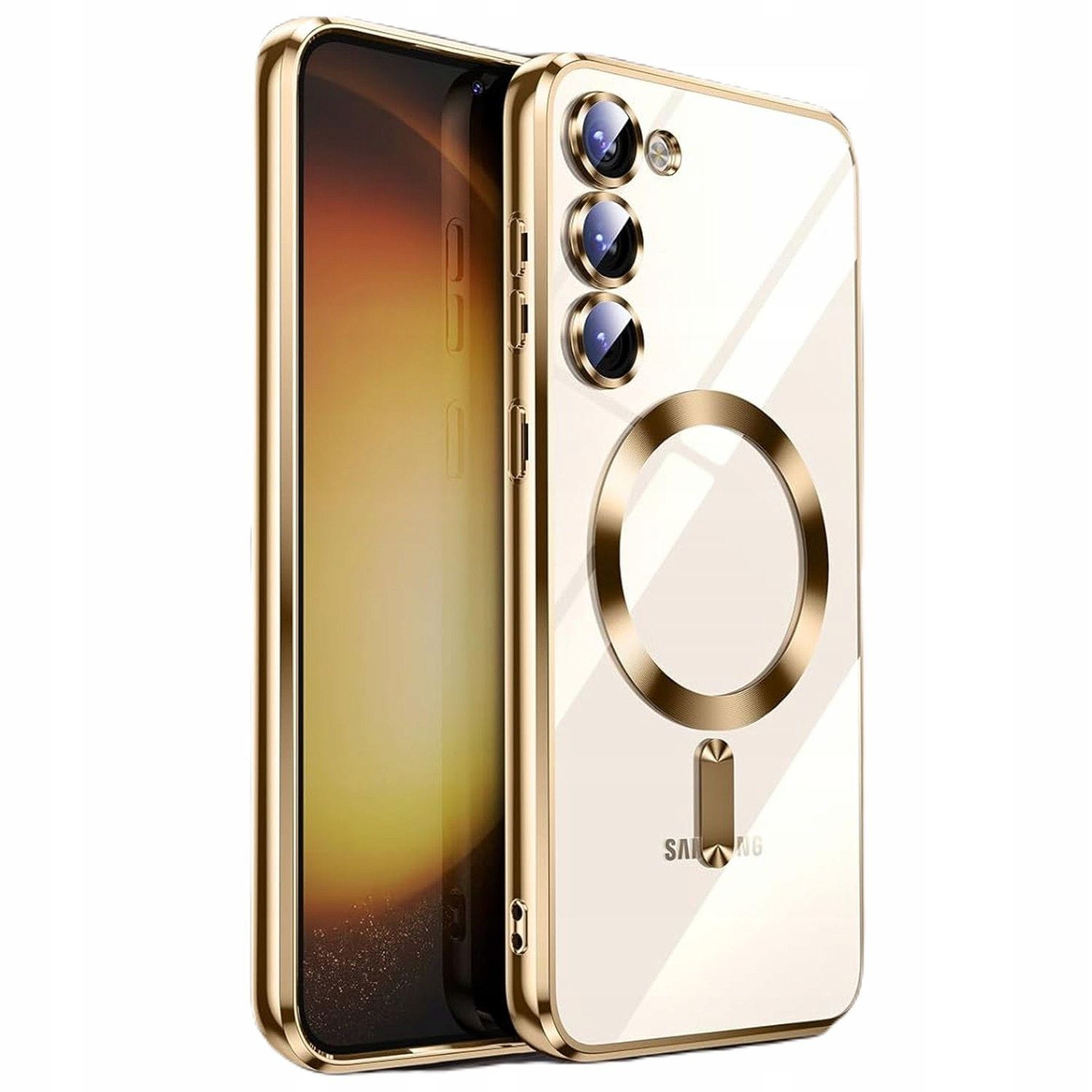  Etui Magsafe Cam Case - Samsung Galaxy S22+ - Złote
