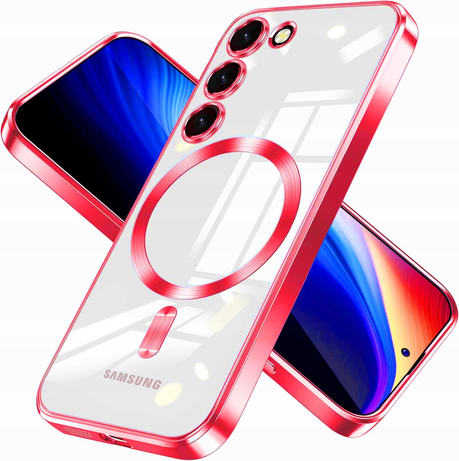  Etui Magsafe Cam Case - Samsung Galaxy S22 - Czerwone