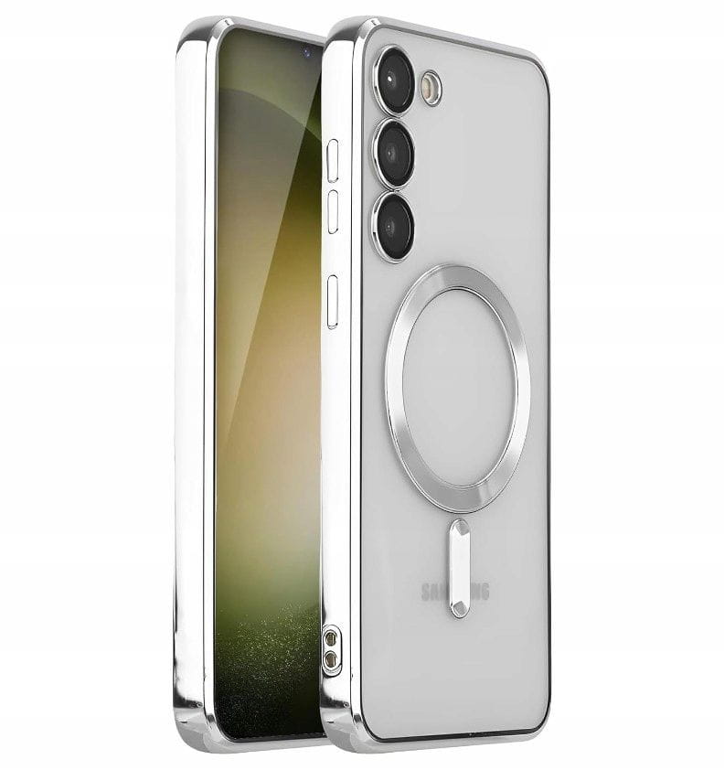 Etui Magsafe Cam Case - Samsung Galaxy S22 -  Srebrne