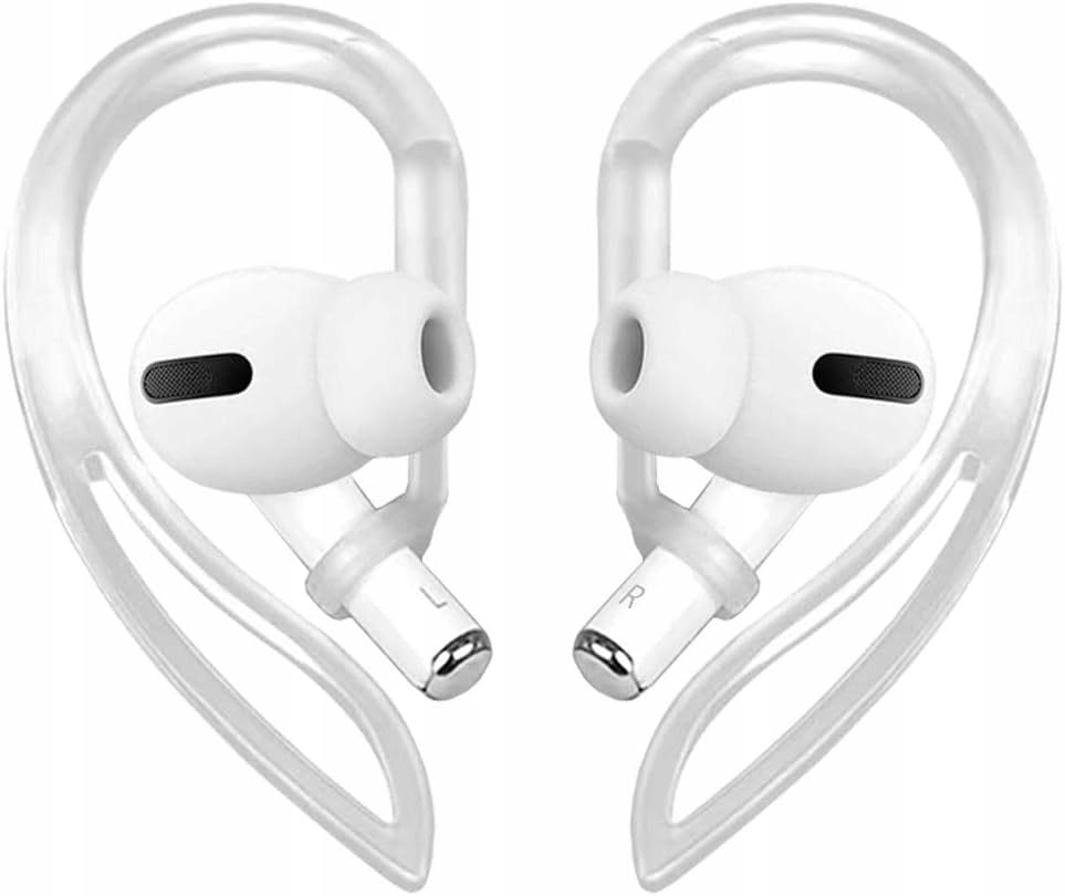 Uchwyt Zaczep na Słuchawki Bezprzewodowe do Apple Airpods - Transparente - 2 szt.