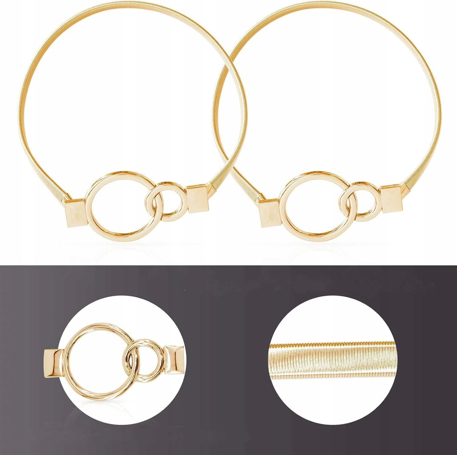 Upięcie Do Zasłon, Firan - Kółka - Złoty - 2 szt.