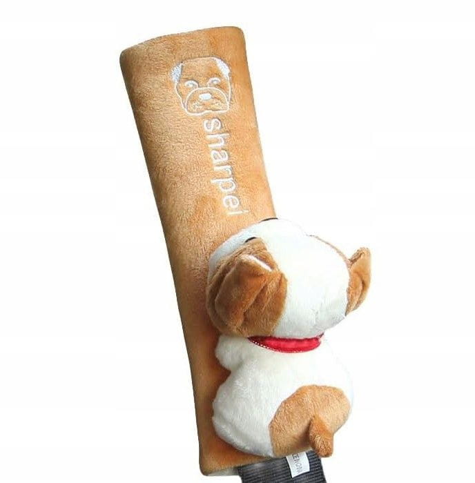 Nakładka na Pas Bezpieczeństwa do Samochodu dla Dzieci - Brązowy Piesek