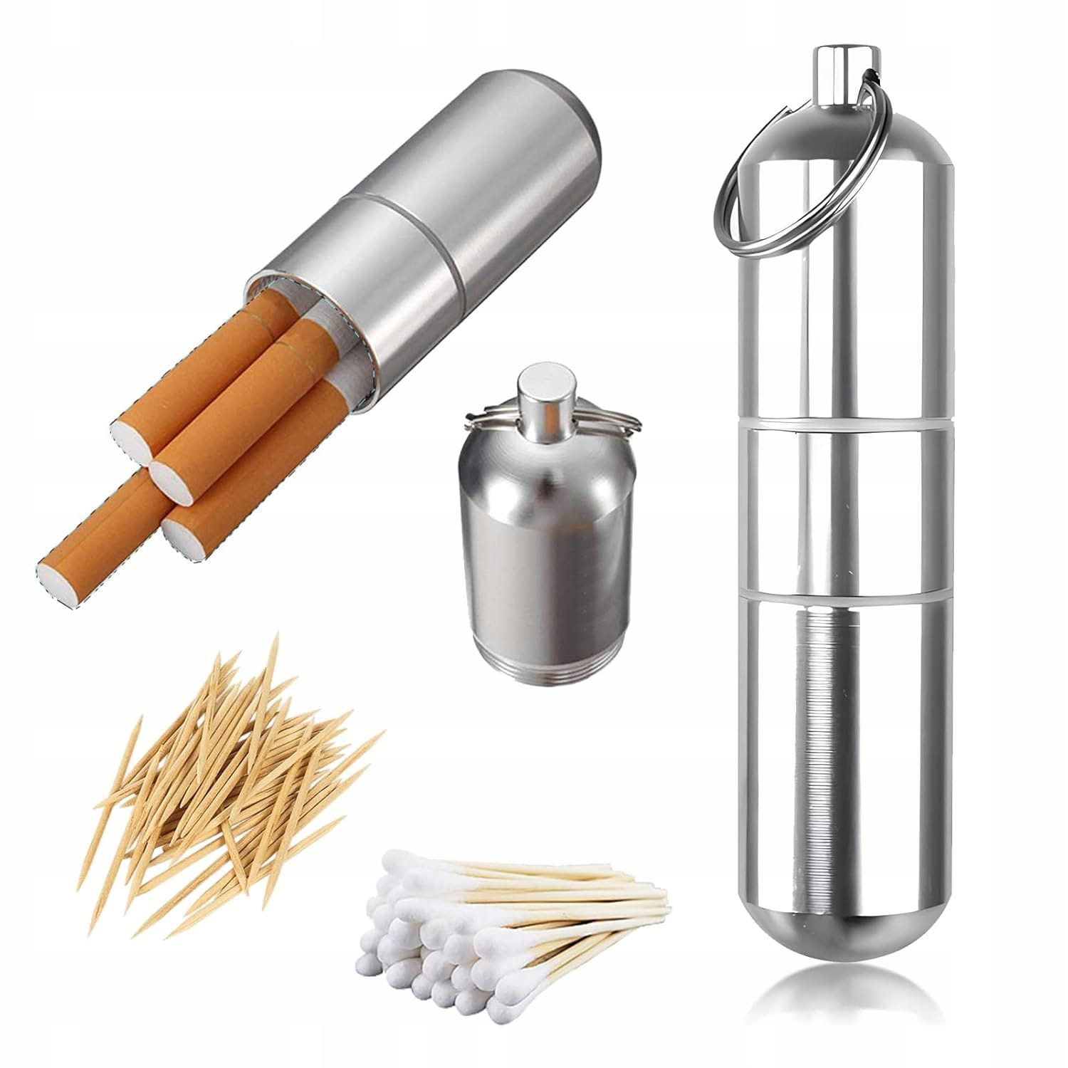 Brelok - Na Leki, Wykałaczki , Papierosy - Srebrny