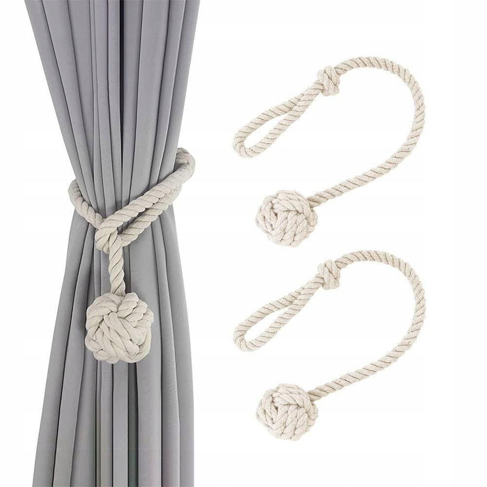 Upięcie Do Zasłon, Firan - Węzeł - Biały - 2 szt.